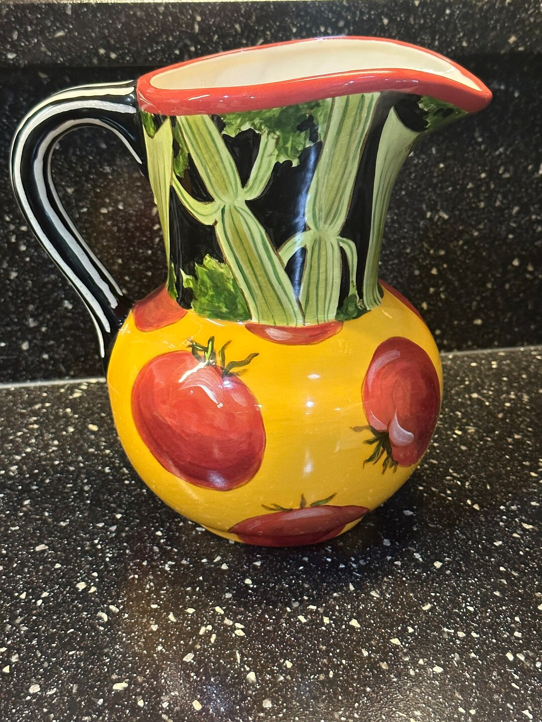 DROLL DESIGNS CERAMIC Large Bloody Mary Pitcher Celery Etsy