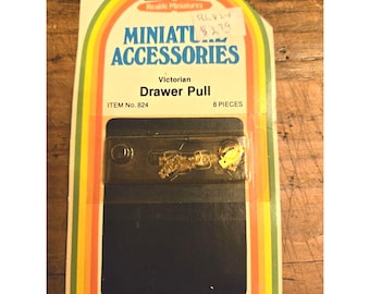 Dollhouse Miniature Hardware Furniture Victorian Drawer Pulls Realife