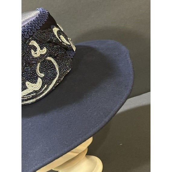 Vintage Michael Howard Women's Wool Hat Beaded Se… - image 6