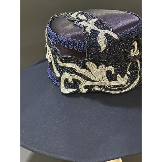 Vintage Michael Howard Women's Wool Hat Beaded Se… - image 9