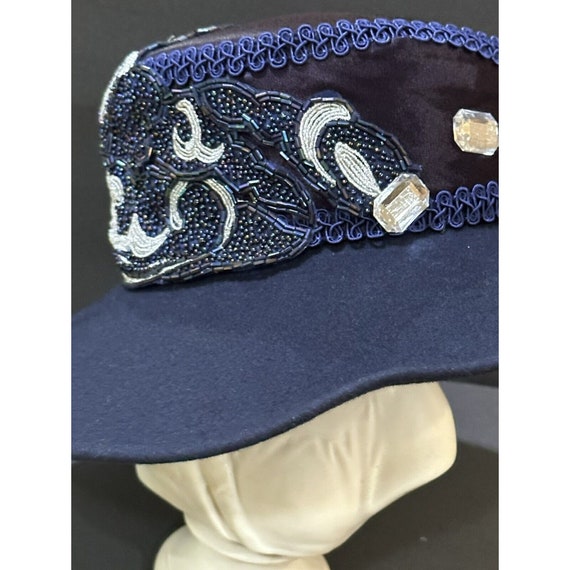 Vintage Michael Howard Women's Wool Hat Beaded Se… - image 10