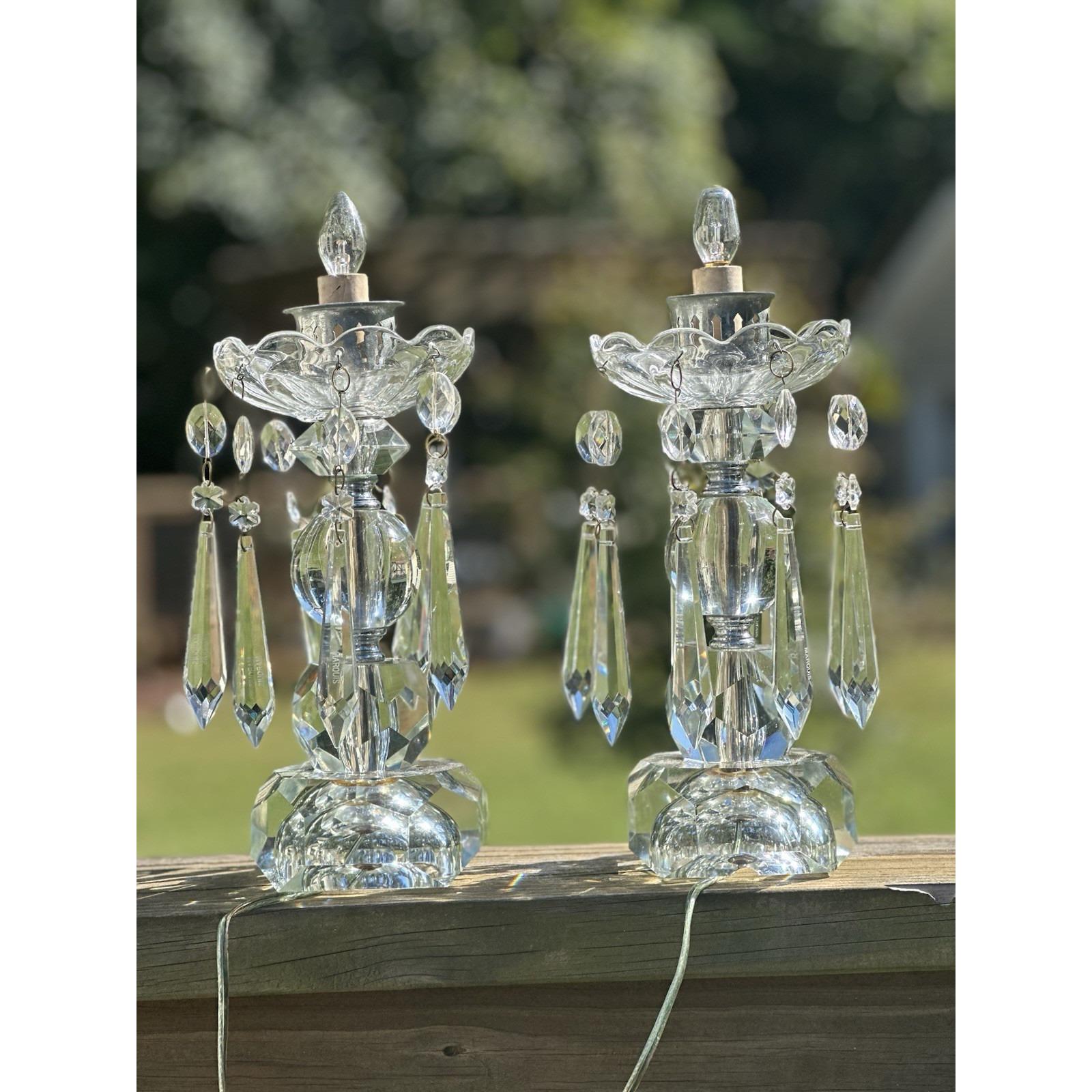 Vintage Waterford Crystal Table Lamp - Etsy