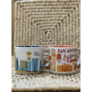 Starbucks San Diego & San Antonio You Are Here /Been There Series Coffee Mugs