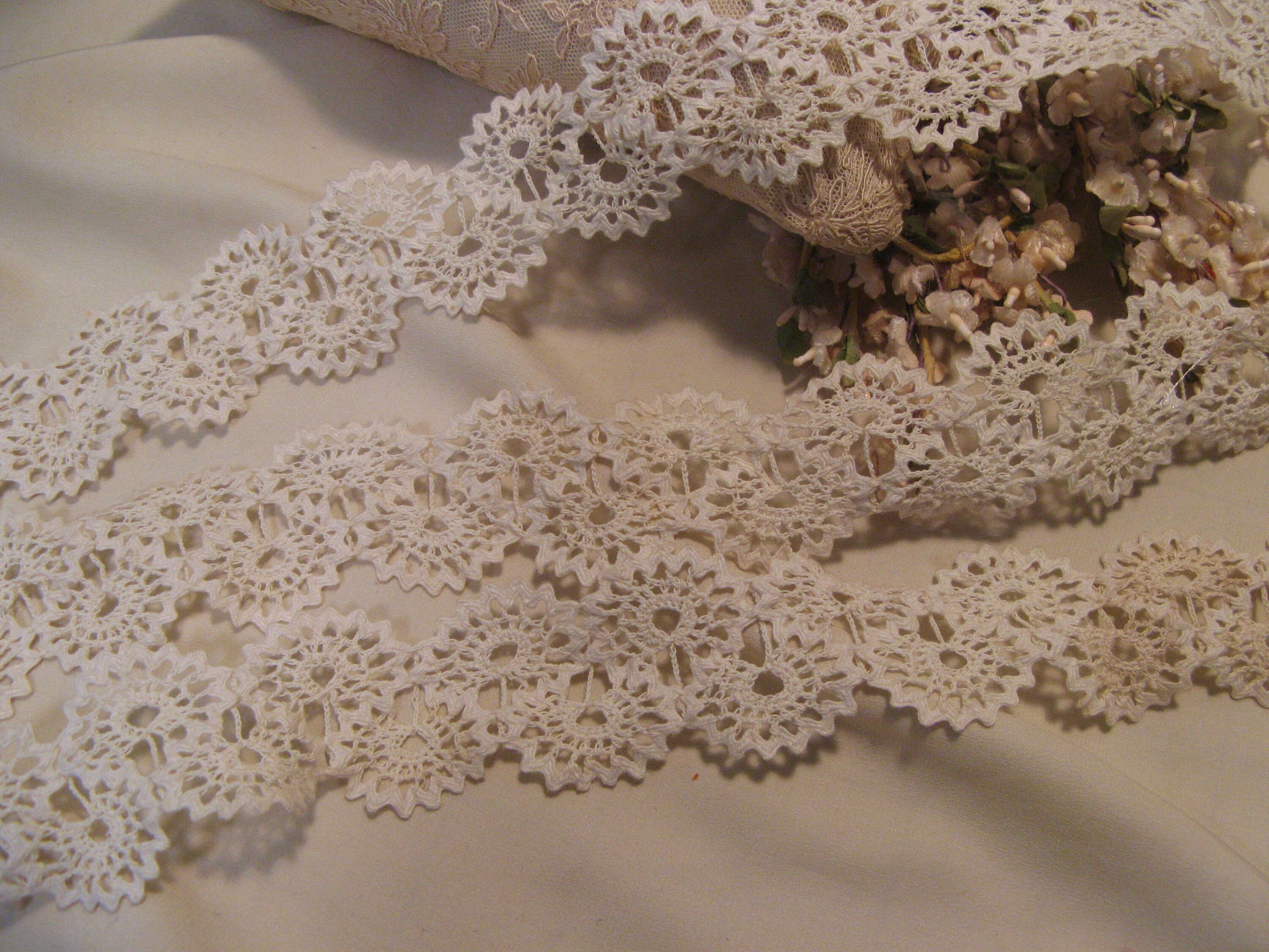 Vintage Cotton Crochet & Rick Rack Lace Trim Victorian Doll Etsy