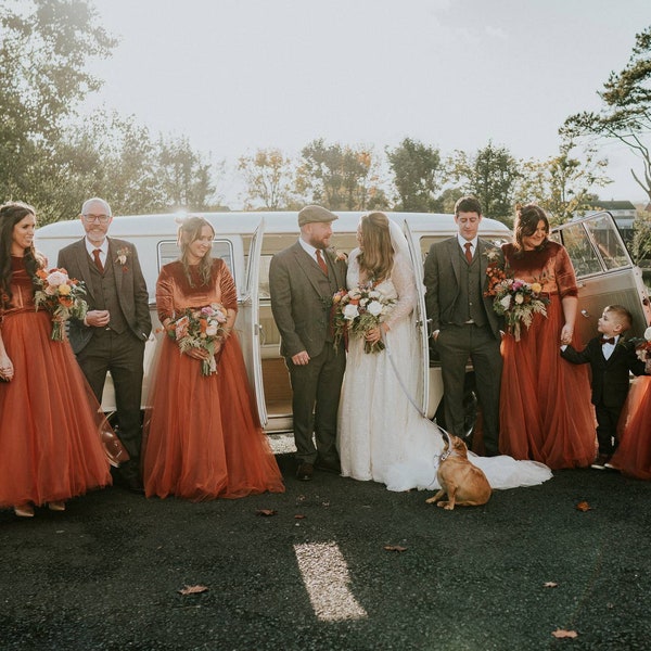 Burnt Orange Mother of the Bride Dress Etsy