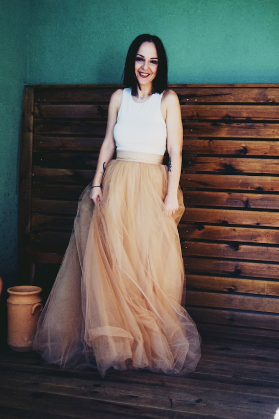 Beige top tutu skirt