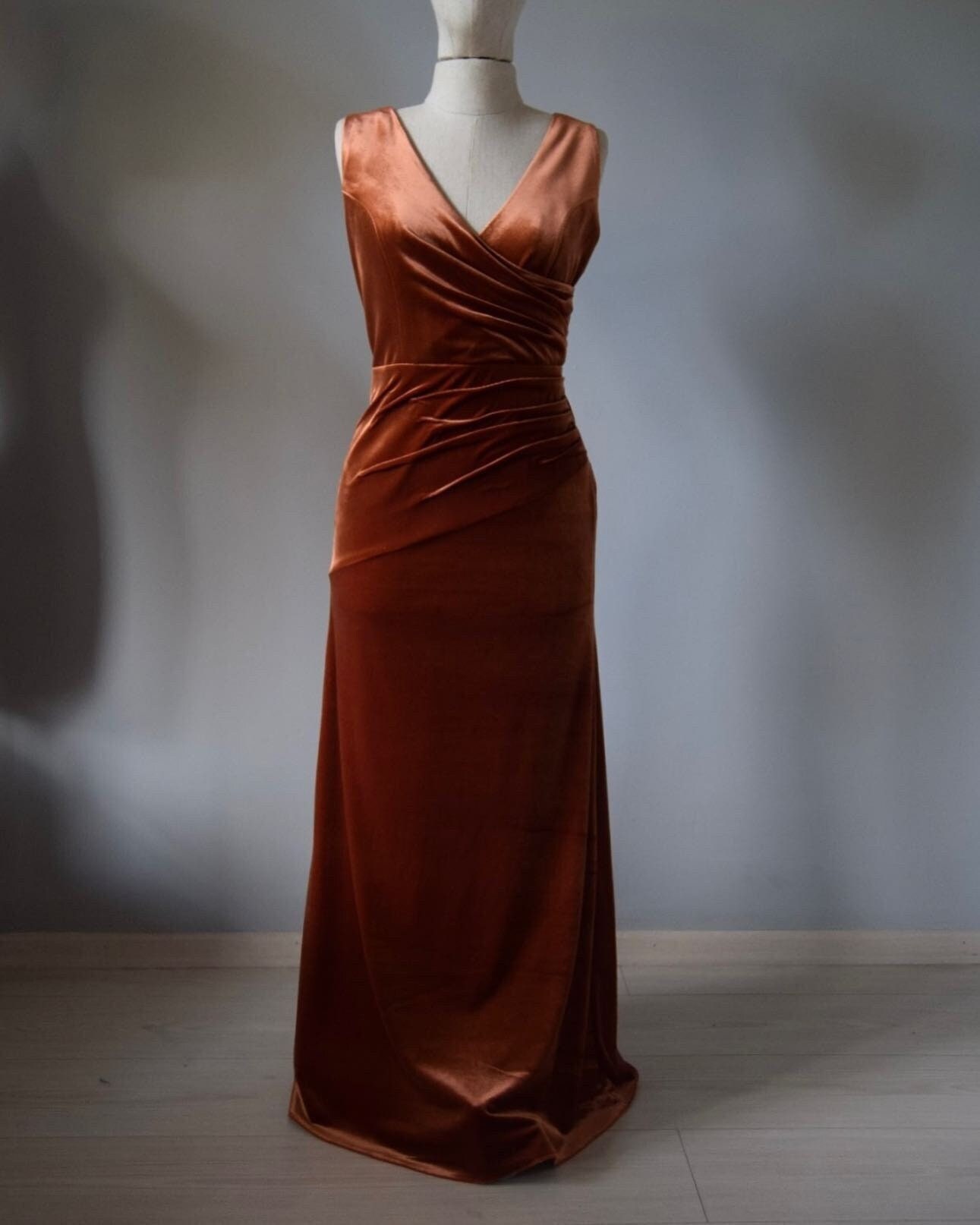 Rusty Rose Bridesmaid Dress - Etsy