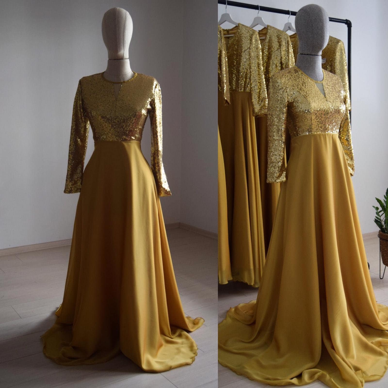 Modest Sequin Dress Etsy Canada