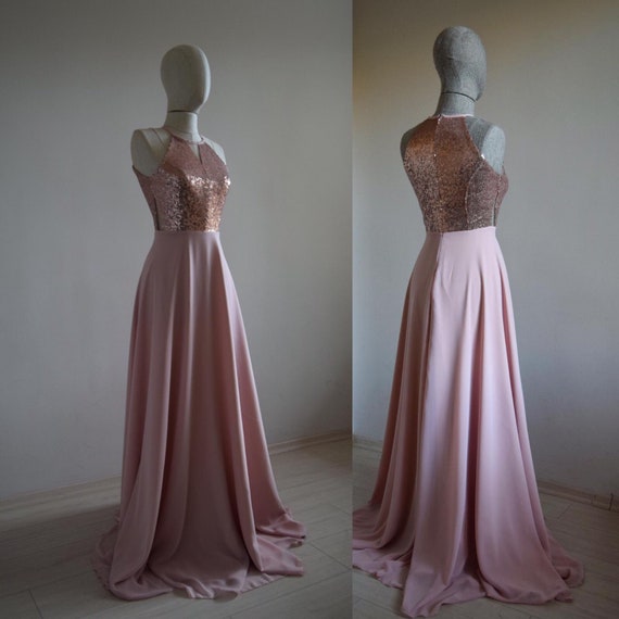 silk blush bridesmaid dresses