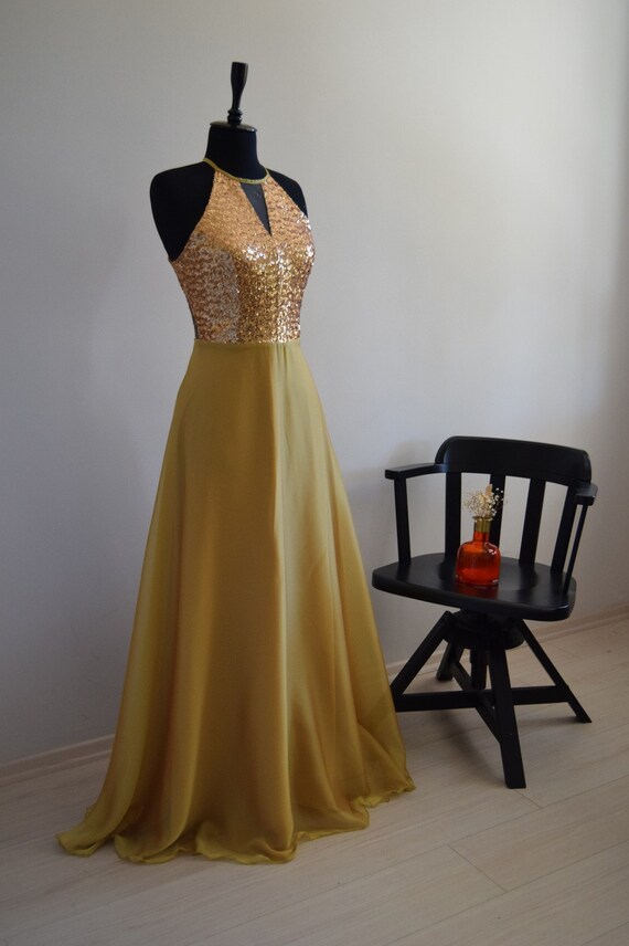 green emerald velvet dress Cheap Gold Soft Satin Simple Side Slit Long Mermaid Bridesmaid Dresses –  MarryLover main image 1