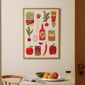 The Food Shop | Illustrated Fine Art Giclée Print | A5 - A1