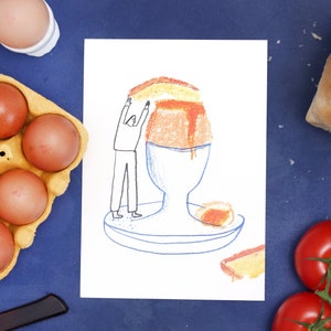 Dippy Egg Print A5 / A4 image 1