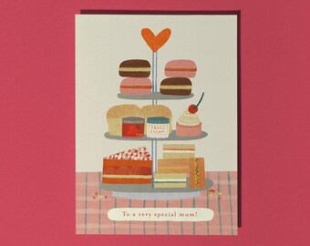 Afternoon Tea Card for Mum – Illustrated Card | Mothers Day