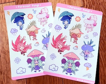 Weather Mushroom Stickers