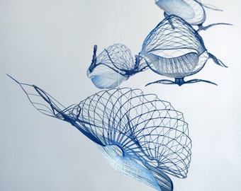 40 inches Manta ray ceiling chandelier in Maori surf style