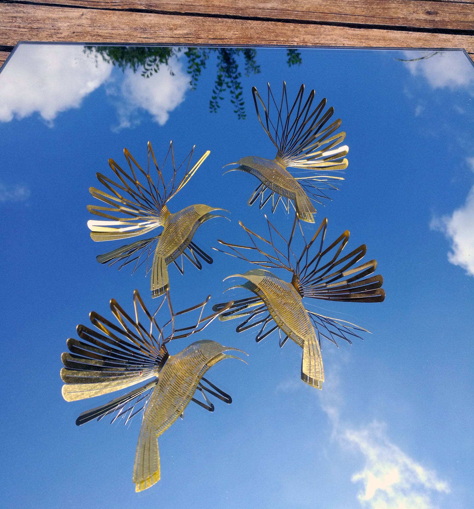 Mirror Decor Hummingbird Brass Bird Bathroom Decor the MIRROR - Etsy