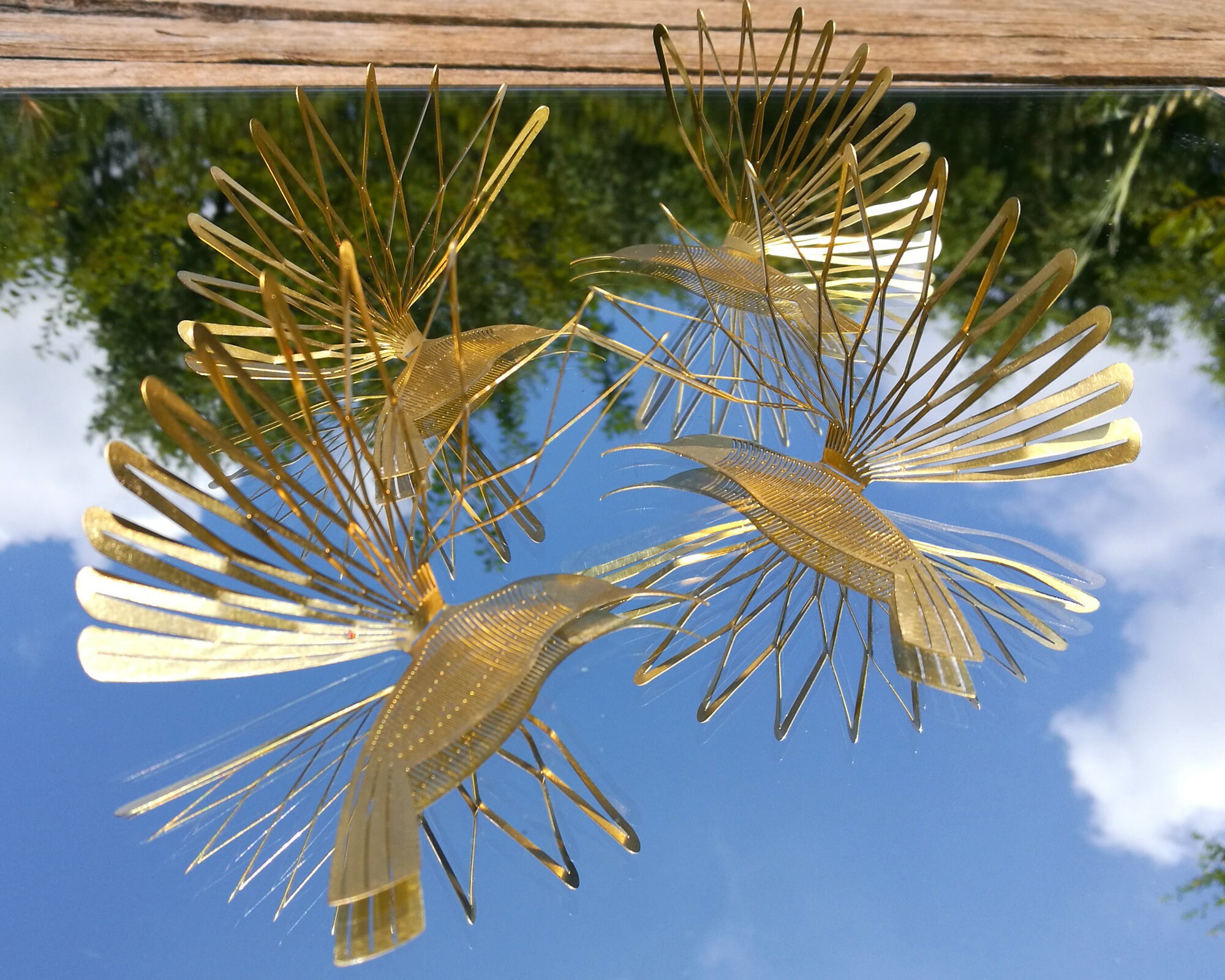 Mirror Decor Hummingbird Brass Bird Bathroom Decor the MIRROR - Etsy