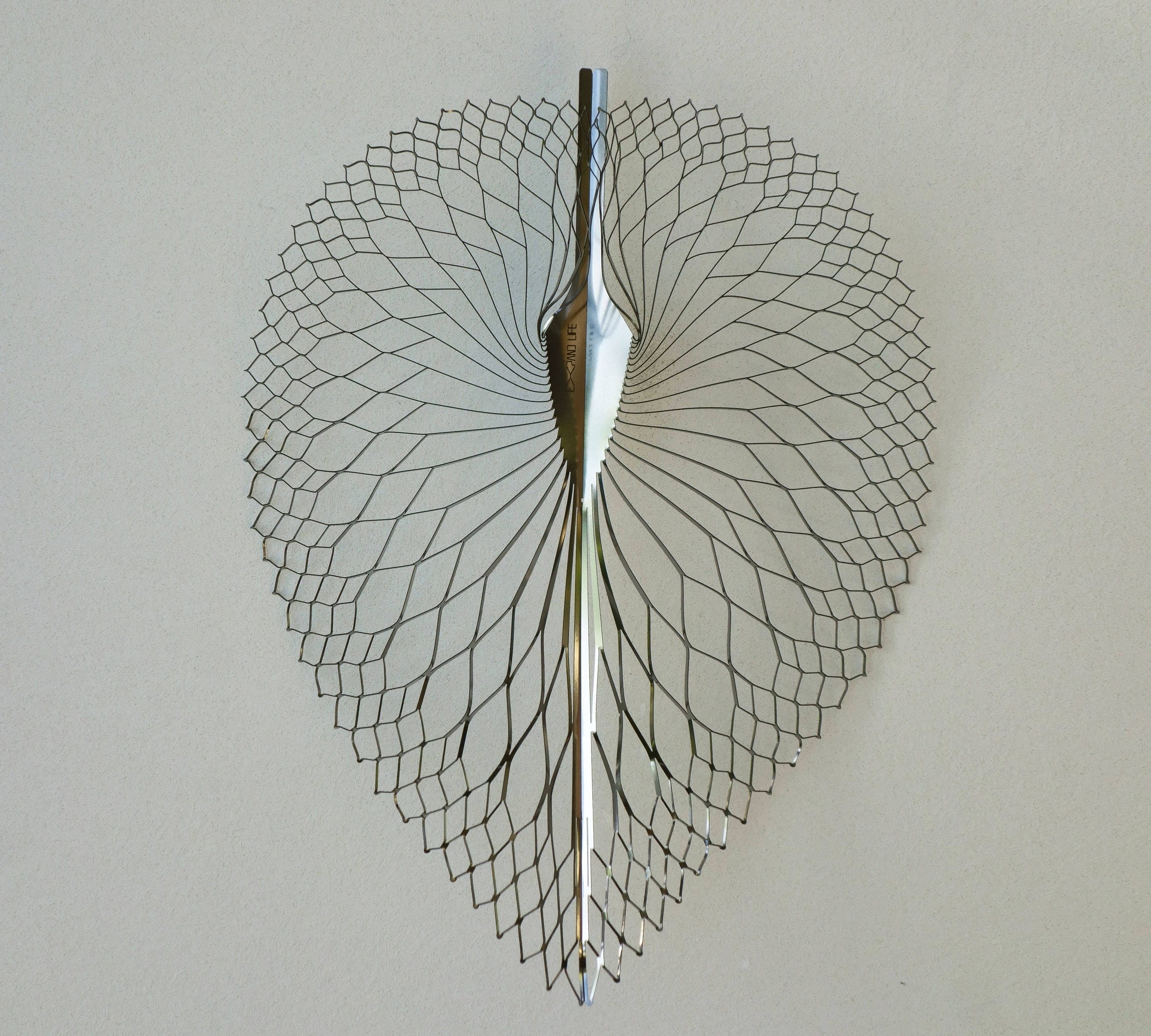 Metal Wall Decor Leaf 2 Pieces Wire Art Metal Wall Art Etsy Australia