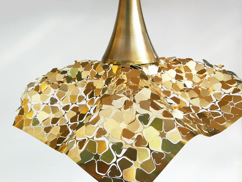 Art Lighting Burnt Orange Brass Hanging Chandelier Gold Pendant Light Lace Of Metal Lighting Chandeliers Pendant Lights Vadel Com