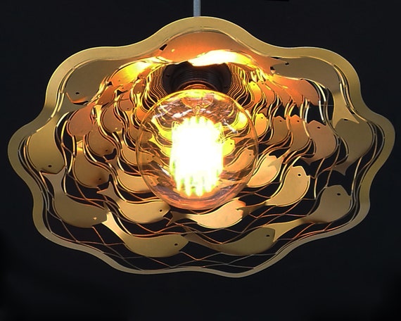 Fish Ceiling Light Brass Pendant Lighting Hanging Light Etsy