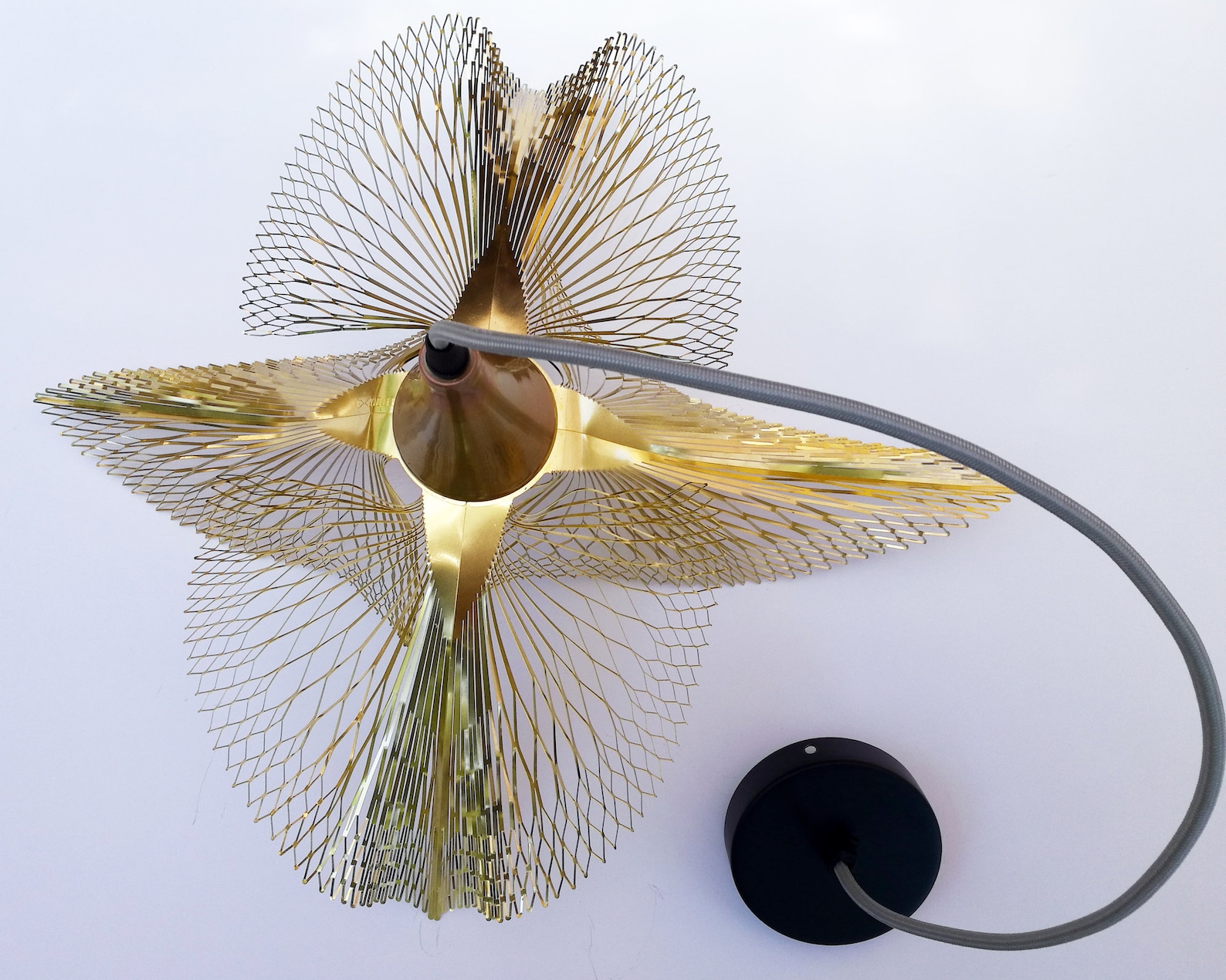 Golden Leaf Light Fixture Brass Light Ceiling Light Pendant Etsy UK