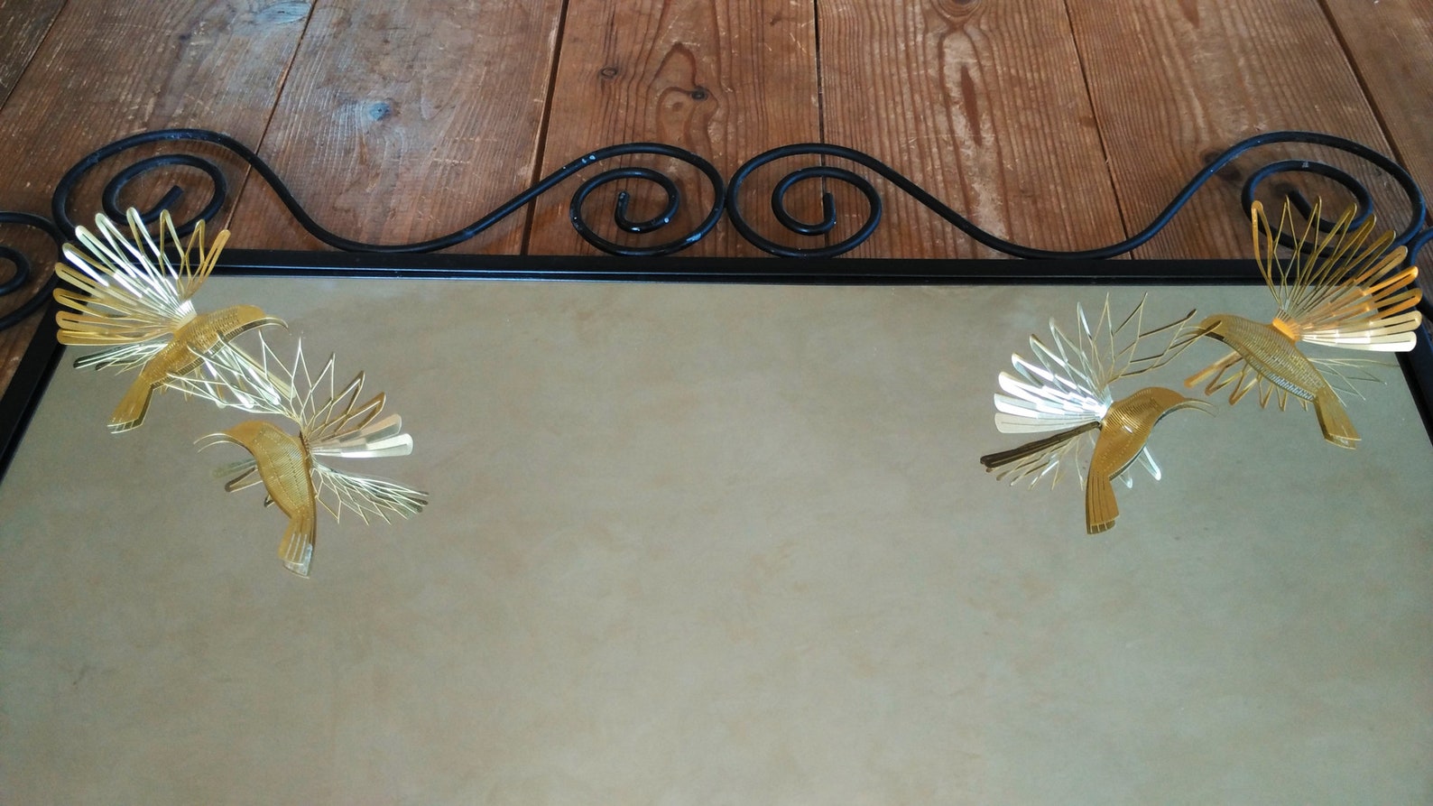 Mirror Decor Hummingbird Brass Bird Bathroom Decor the MIRROR - Etsy