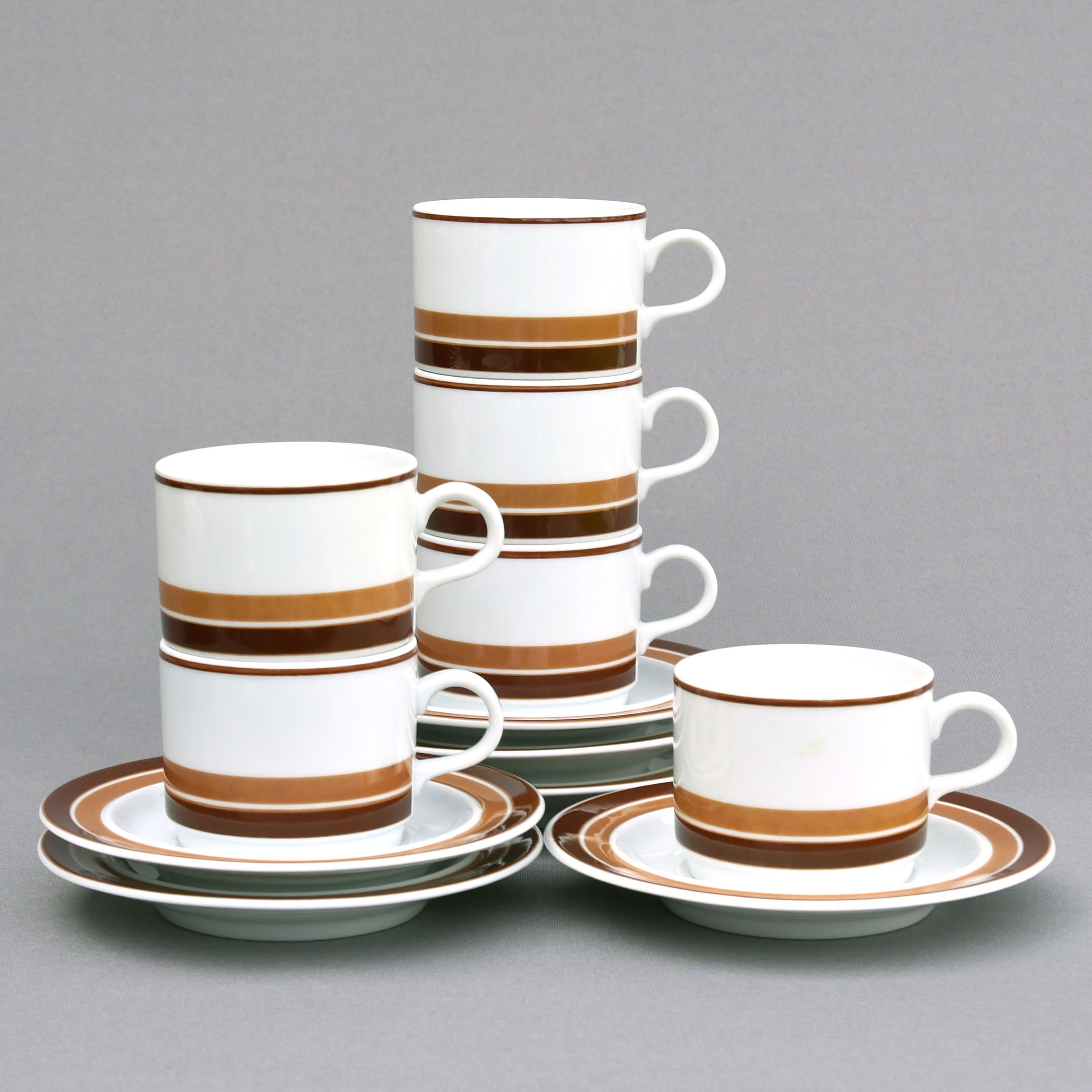 Mosa 1970s Douwe Egberts Cup and Saucers Set of 6 - Etsy