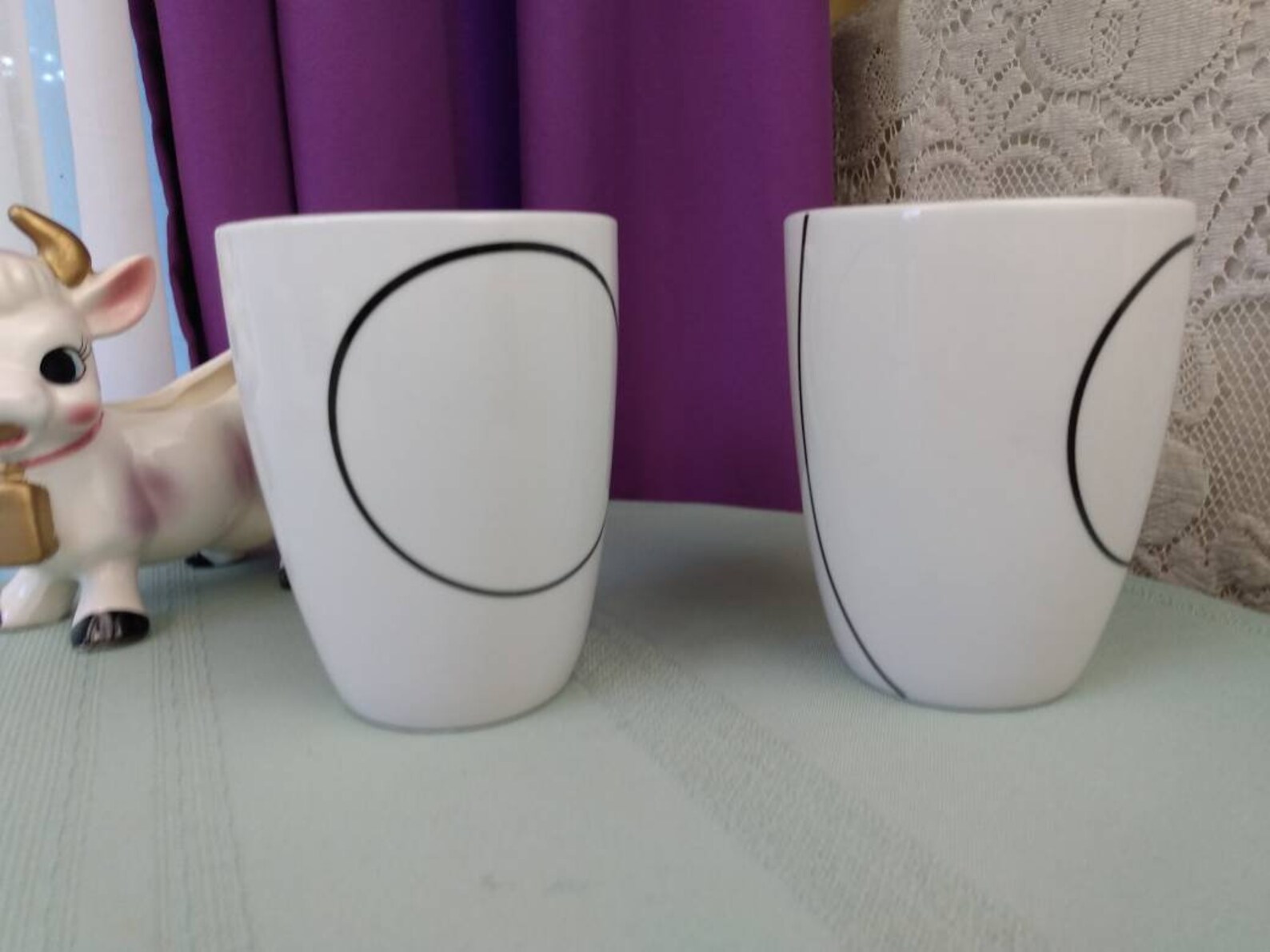 Corelle Simple Lines Coordinates Coffee Mugs Cups Porcelain Etsy