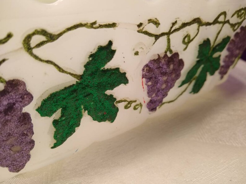 Vintage Fire King Milk Glass Planter Mid Century Rectangle Etsy