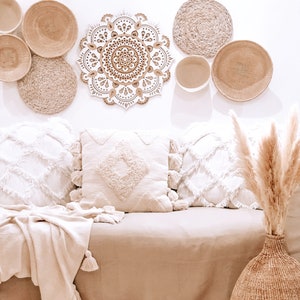 Timber mandala wall hanging hotsell