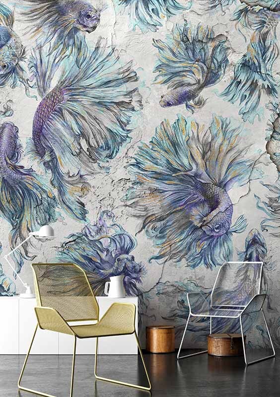 Keiko Customized Unique Wallpaper, Removable, Washable and Reusable - Etsy