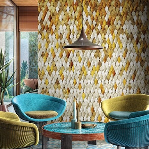 Guell - Customized Unique Wallpaper, Removable, Washable and Reusable