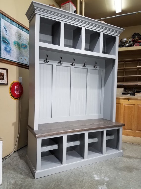 Mudroom Lockers Bench Storage Furniture Cubbies Hall Tree Etsy