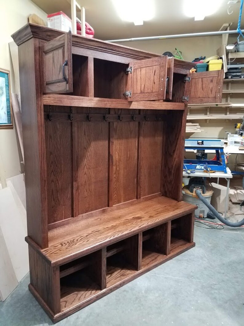 Mudroom Lockers Bench Storage Furniture Cubbies Hall Tree Etsy