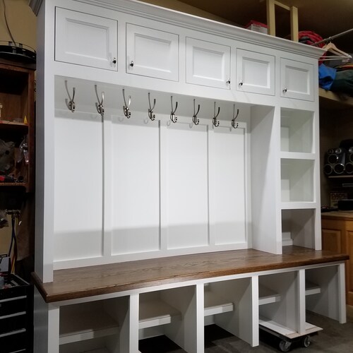 Mudroom Lockers Bench Storage Furniture Cubbies Hall Tree Etsy
