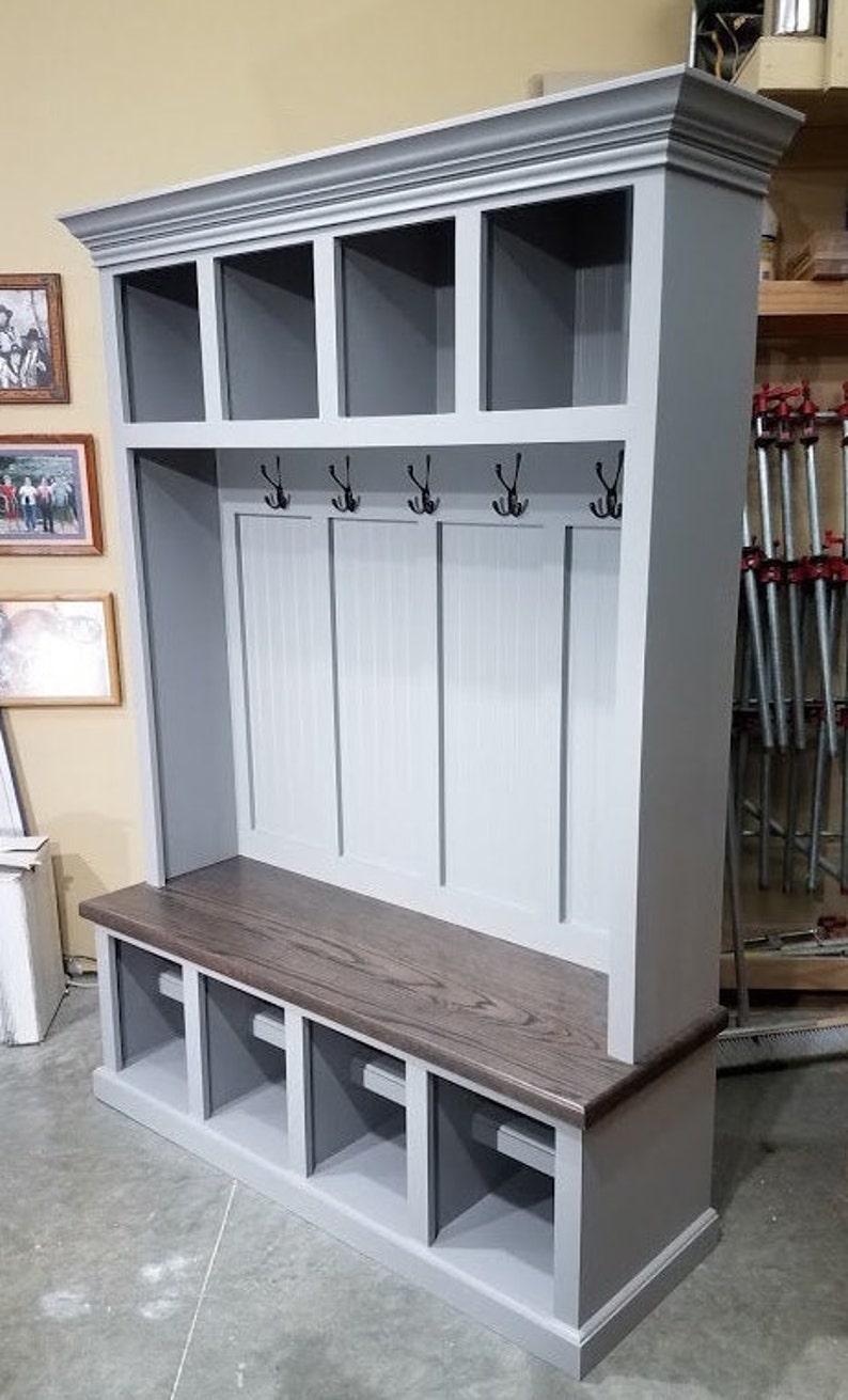 Mudroom Lockers Bench Storage Furniture Cubbies Hall Tree Etsy