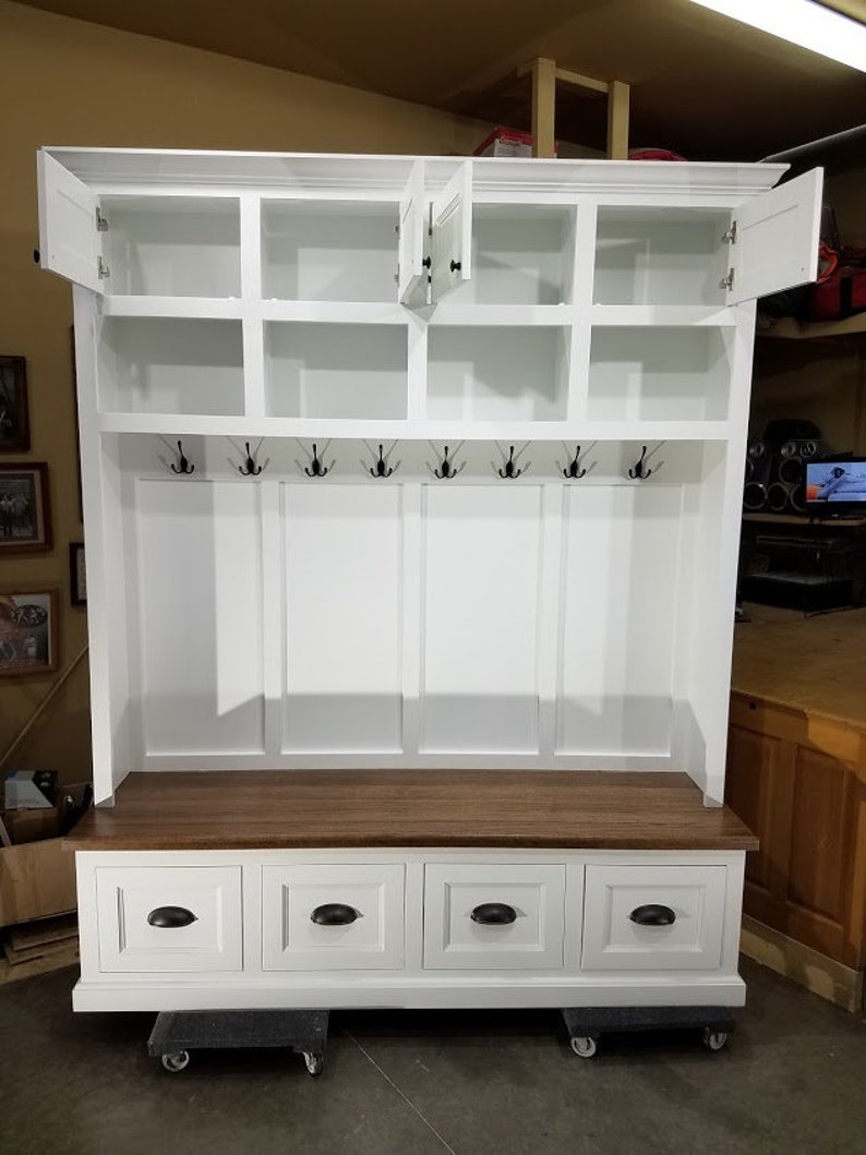 Mudroom Lockers Bench Storage Furniture Cubbies Hall Tree Etsy