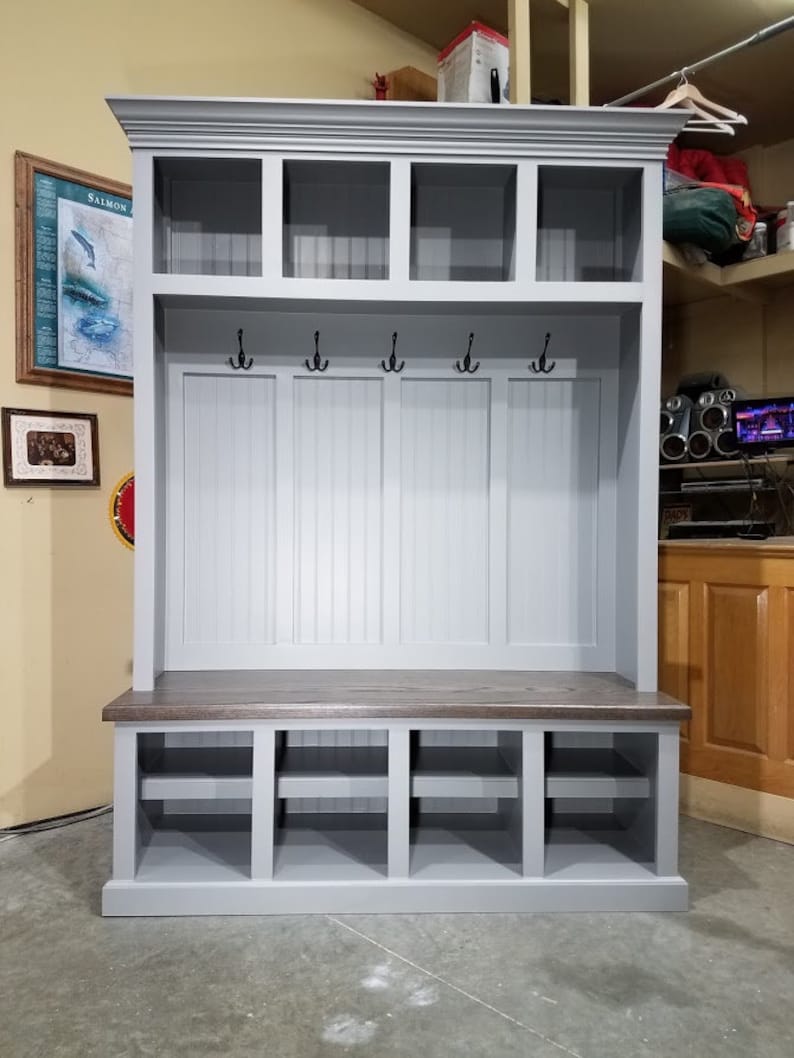 Mudroom Lockers Bench Storage Furniture Cubbies Hall Tree Etsy