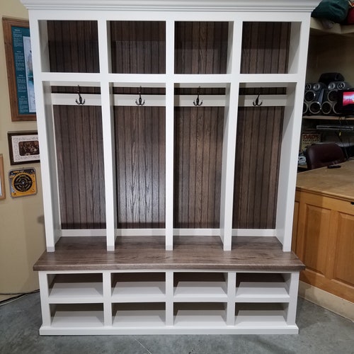 Mudroom Lockers Bench Storage Furniture Cubbies Hall Tree Etsy
