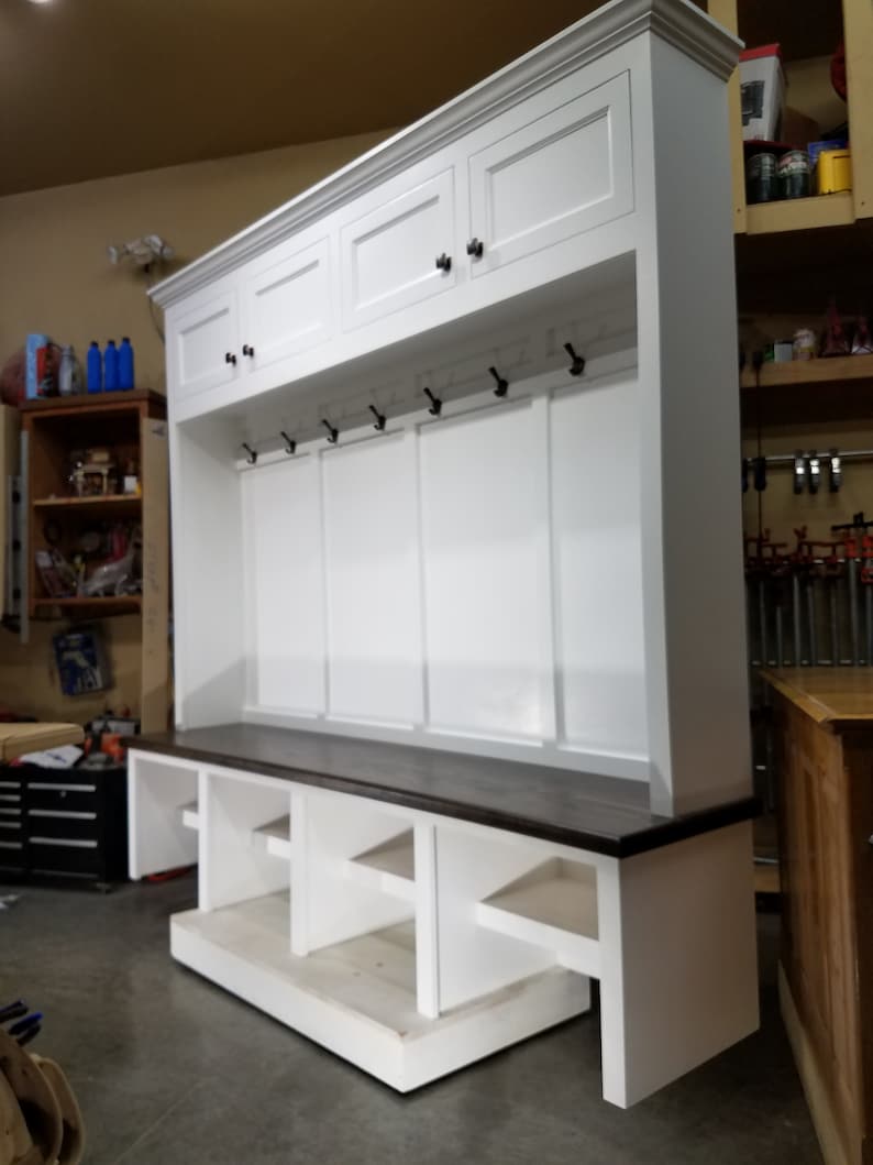 Mudroom Lockers Bench Storage Furniture Cubbies Hall Tree Etsy
