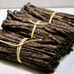 Madagascar Grade A Organic Bourbon Vanilla Beans (4 inches)