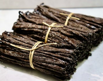 Madagascar Grade A Organic Bourbon Vanilla Beans (4 inches)