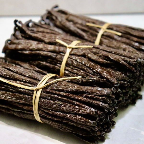 Madagascar Grade A Organic Bourbon Vanilla Beans (4 inches)