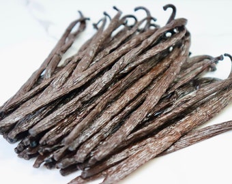 20 vainas de vainilla Bourbon de Madagascar con extracto orgánico grado B