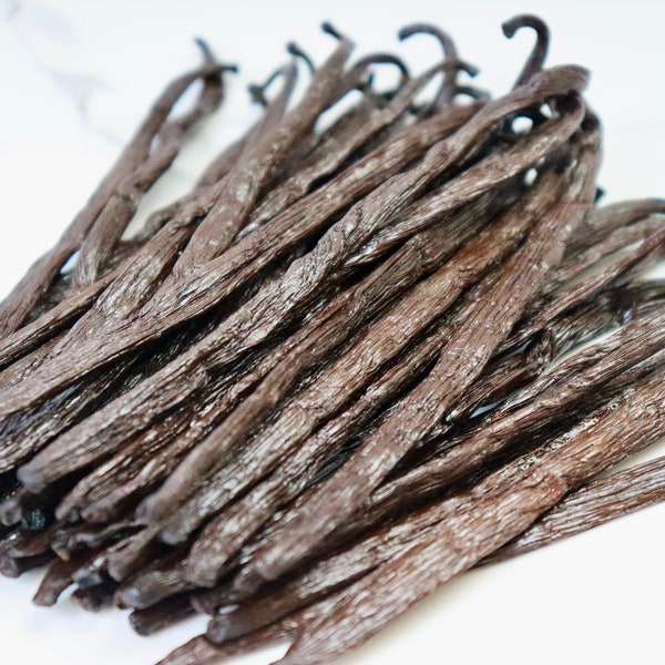 20 Madagascar ORGANIC Extract grade B Bourbon Vanilla Beans