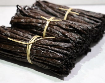 60 ORGANIC Madagascar Grade A Bourbon Vanilla Beans | Best for Vanilla Extract | Baking | Cooking | Brewing | Infusion | Candles | Soaps