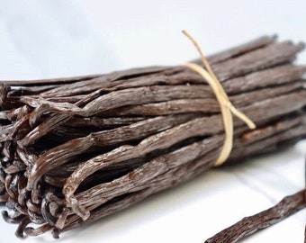 30 Madagascar Grade A Vanilla Organic Beansfor Vanilla Extract Baking Cooking Brewing Infusion Candles Soaps