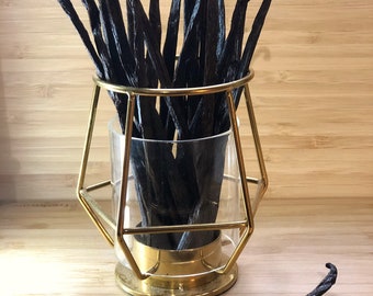 4oz Madagascar Bourbon Vanilla Beans: Gourmet Grade B, Fresh and Aromatic