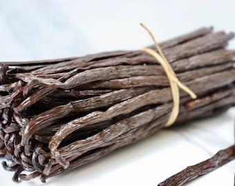 20 Madagascar ORGANIC Grade A Bourbon Vanilla Beans (4 inches) | Best for Vanilla Extract | Baking | Cooking | Brewing | Infusion | Candles