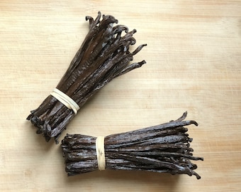 30 Tahitian Vanilla Beans: Gourmet Grade B, Creamy Extract